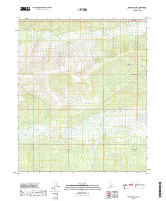 Livengood A-3 SE Alaska US Topo Map Image