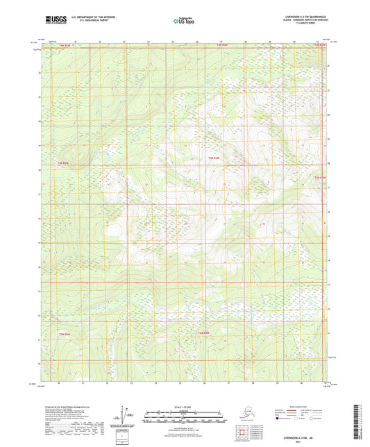 Livengood A-3 SW Alaska US Topo Map Image