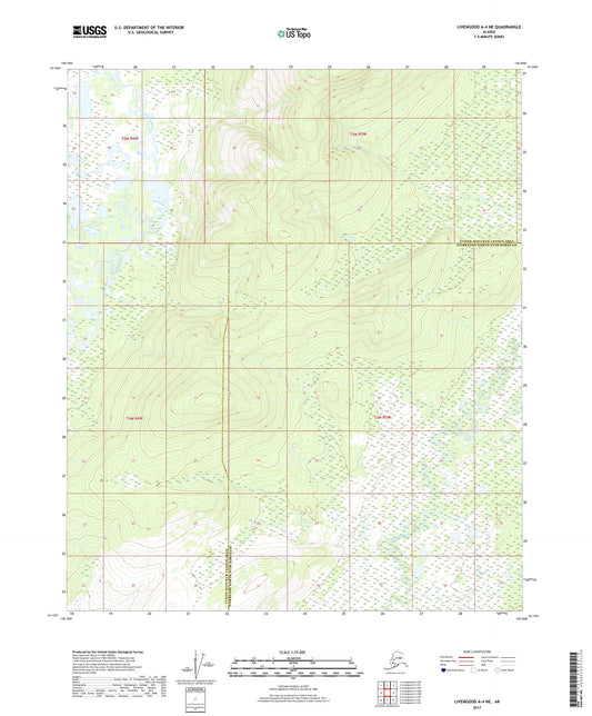 Livengood A-4 NE Alaska US Topo Map Image