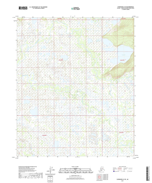 Livengood A-5 SE Alaska US Topo Map Image