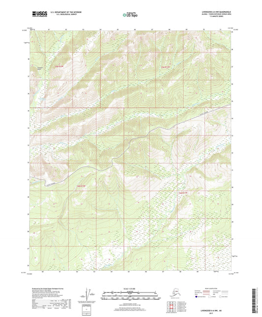 Livengood A-6 NW Alaska US Topo Map Image