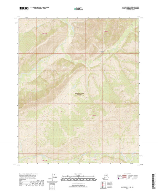 Livengood B-2 NE Alaska US Topo Map Image