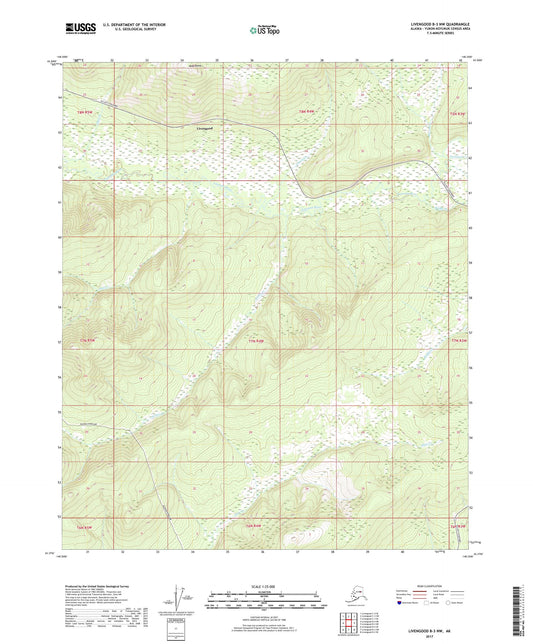 Livengood B-3 NW Alaska US Topo Map Image