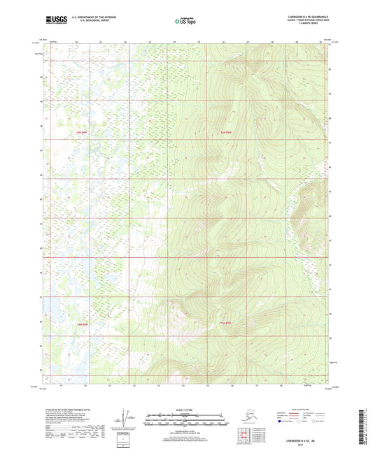 Livengood B-4 SE Alaska US Topo Map Image