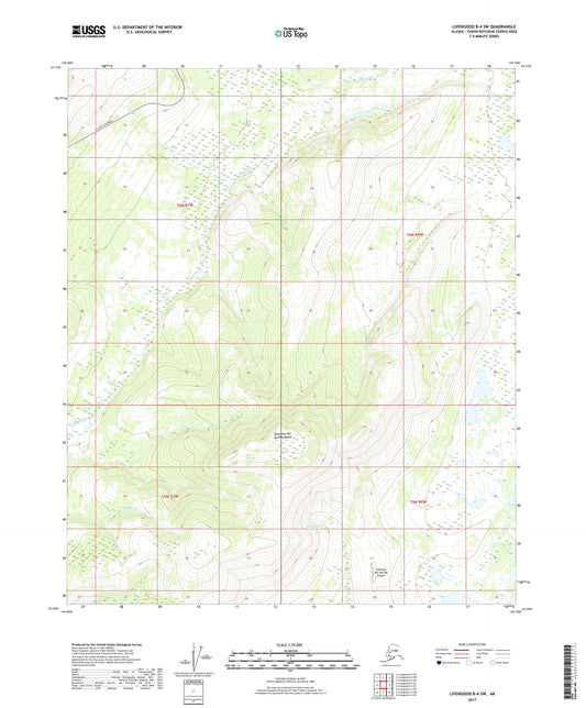 Livengood B-4 SW Alaska US Topo Map Image