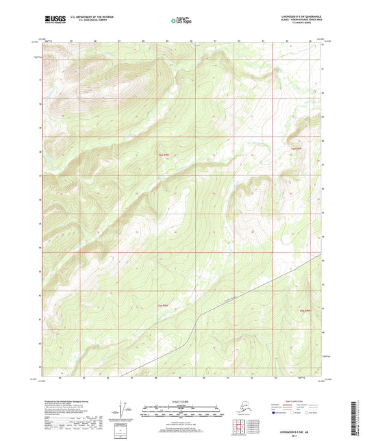 Livengood B-5 SW Alaska US Topo Map Image