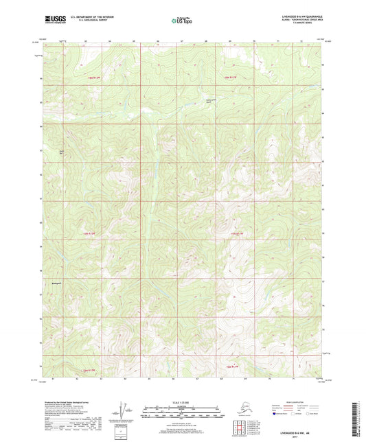 Livengood B-6 NW Alaska US Topo Map Image