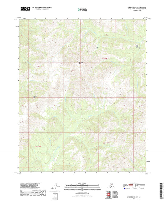 Livengood B-6 SW Alaska US Topo Map Image