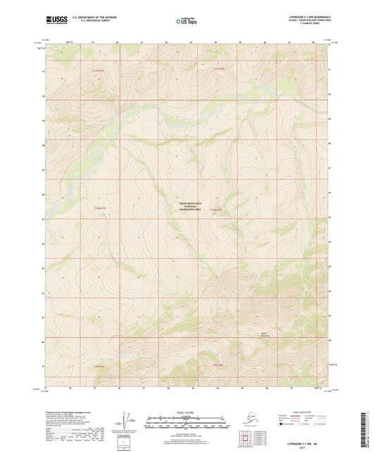 Livengood C-1 NW Alaska US Topo Map Image