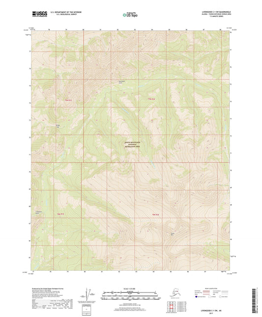 Livengood C-1 SW Alaska US Topo Map Image