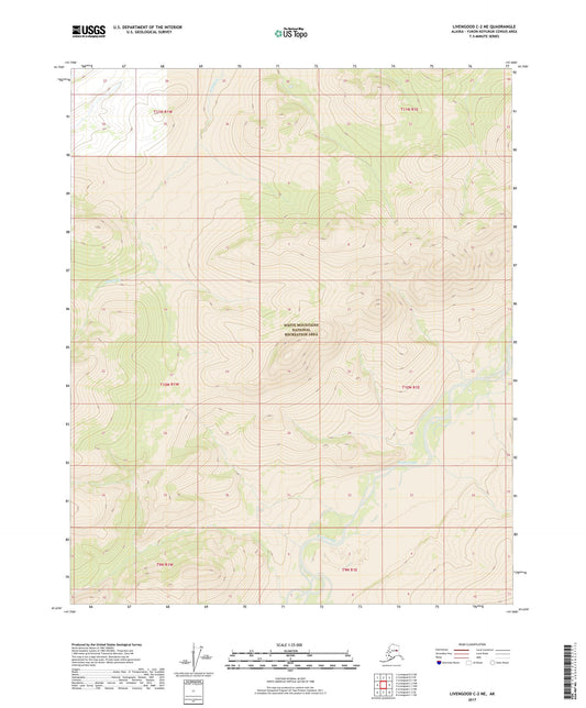 Livengood C-2 NE Alaska US Topo Map Image