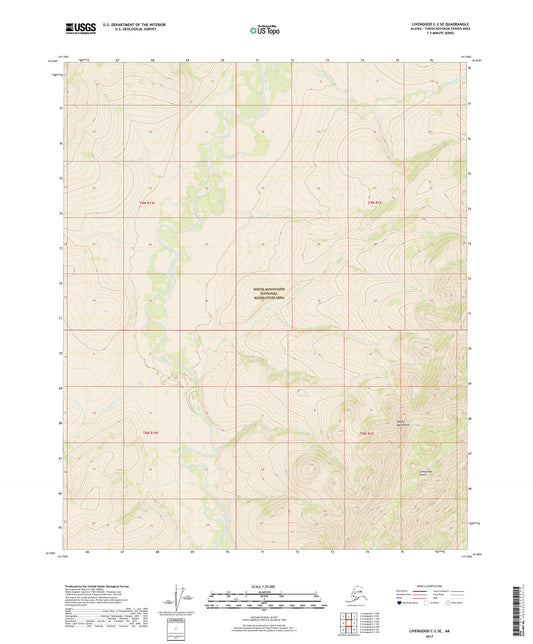 Livengood C-2 SE Alaska US Topo Map Image
