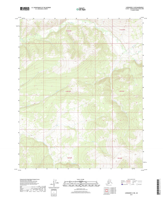 Livengood C-3 NE Alaska US Topo Map Image