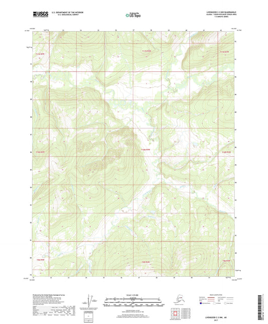 Livengood C-3 NW Alaska US Topo Map Image