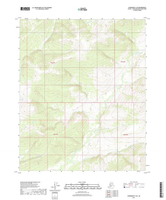 Livengood C-3 SE Alaska US Topo Map Image