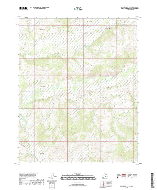 Livengood C-4 NW Alaska US Topo Map Image