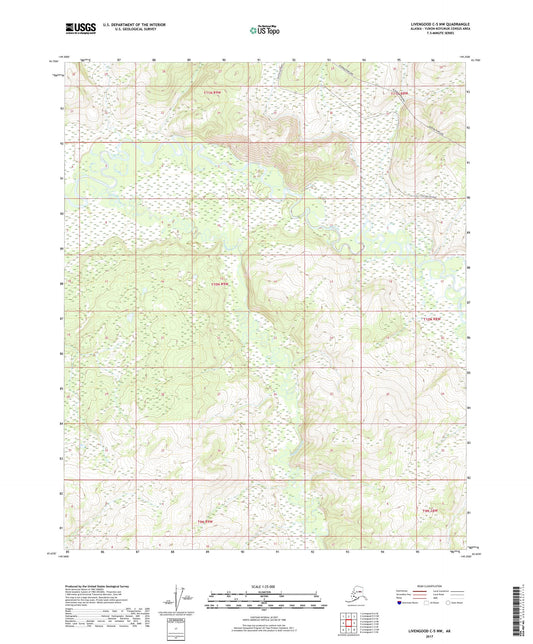 Livengood C-5 NW Alaska US Topo Map Image
