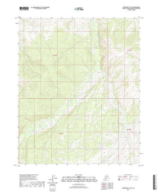 Livengood C-5 SW Alaska US Topo Map Image