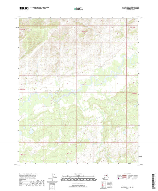 Livengood C-6 NE Alaska US Topo Map Image