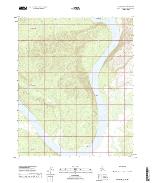 Livengood C-6 NW Alaska US Topo Map Image