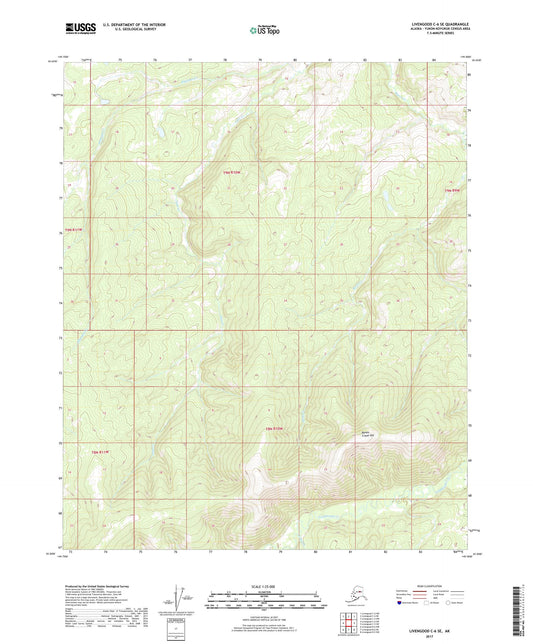 Livengood C-6 SE Alaska US Topo Map Image