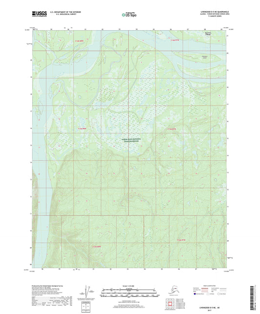 Livengood D-5 NE Alaska US Topo Map Image