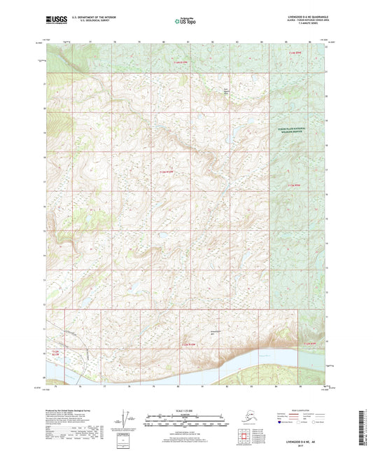 Livengood D-6 NE Alaska US Topo Map Image