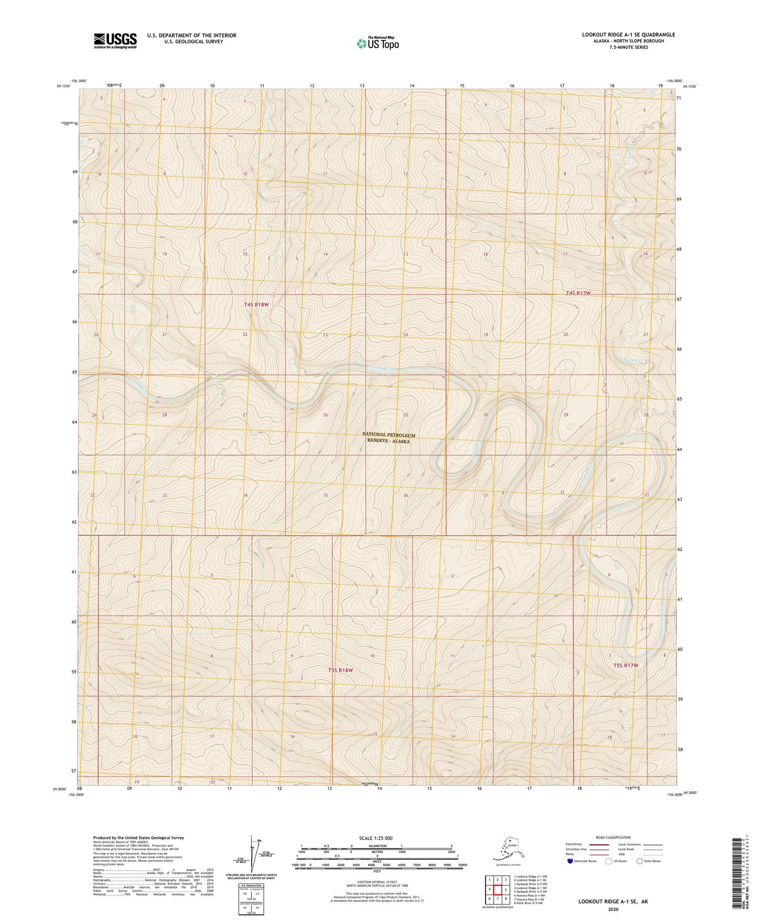Lookout Ridge A-1 SE Alaska US Topo Map Image