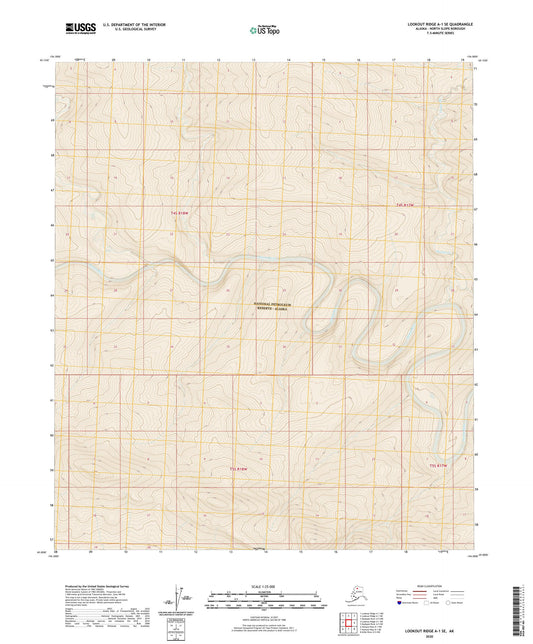 Lookout Ridge A-1 SE Alaska US Topo Map Image