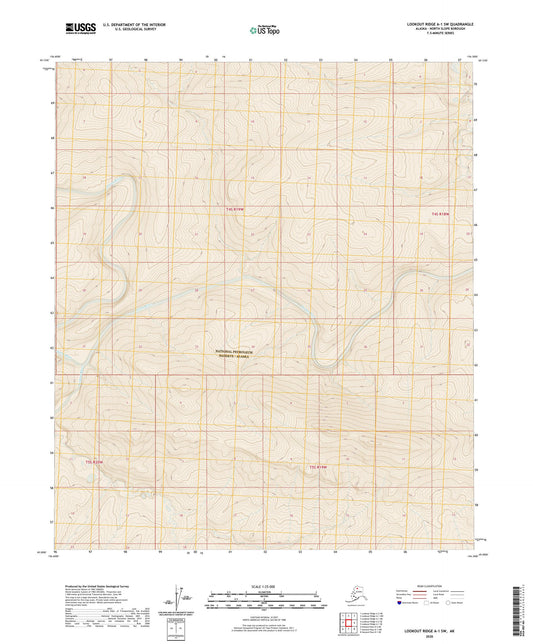 Lookout Ridge A-1 SW Alaska US Topo Map Image