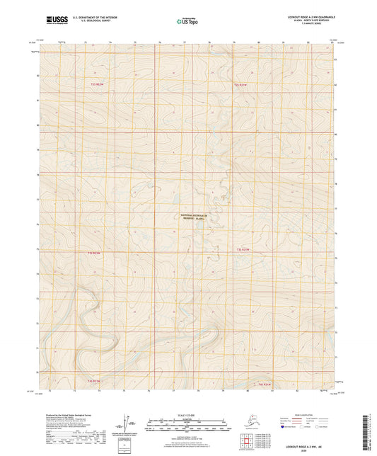 Lookout Ridge A-2 NW Alaska US Topo Map Image