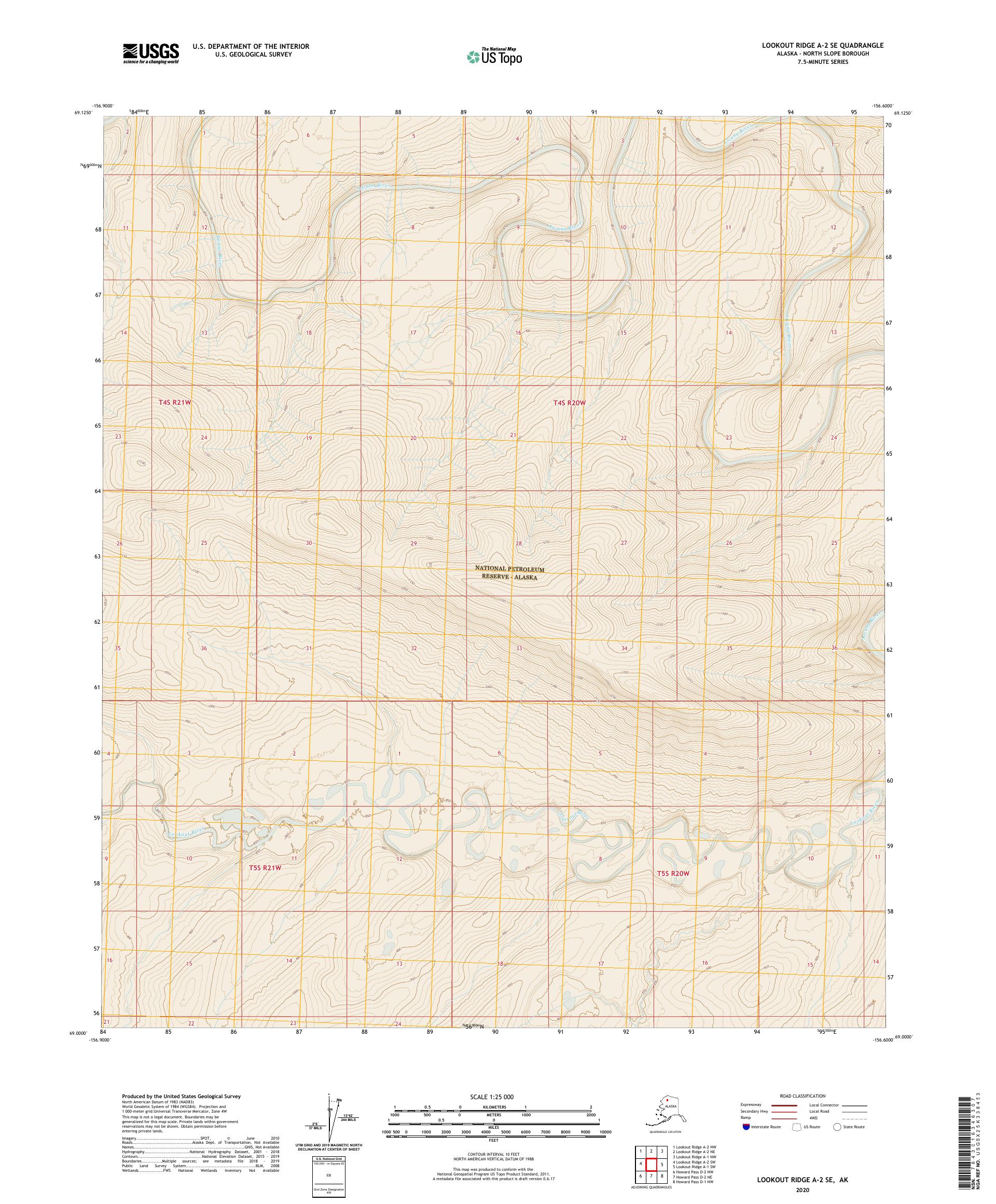 Lookout Ridge A-2 SE Alaska US Topo Map – MyTopo Map Store
