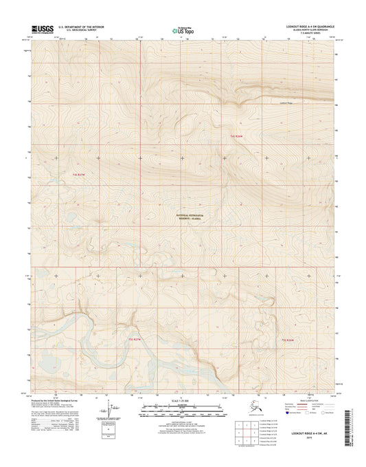 Lookout Ridge A-4 SW Alaska US Topo Map Image