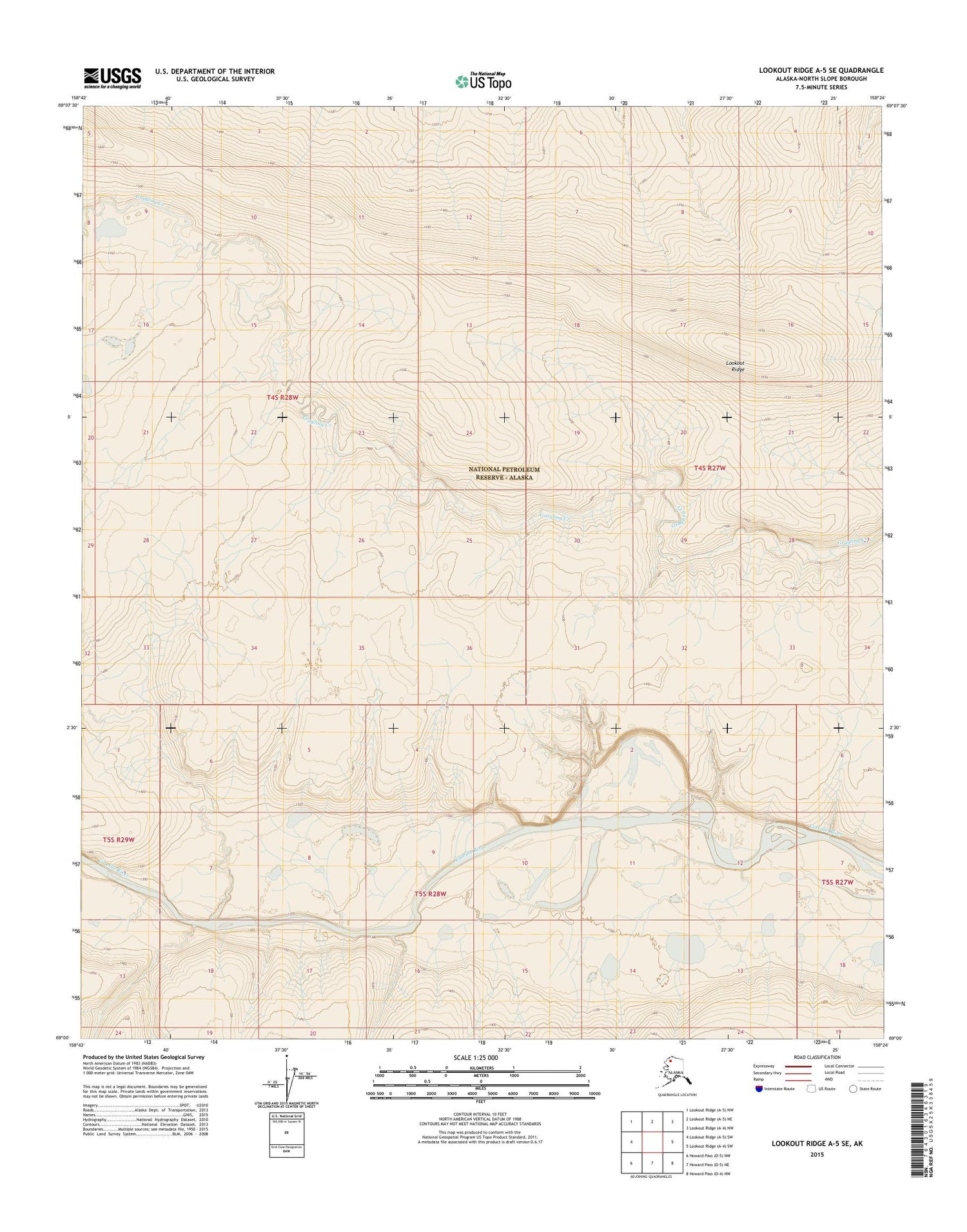 Lookout Ridge A-5 SE Alaska US Topo Map – MyTopo Map Store