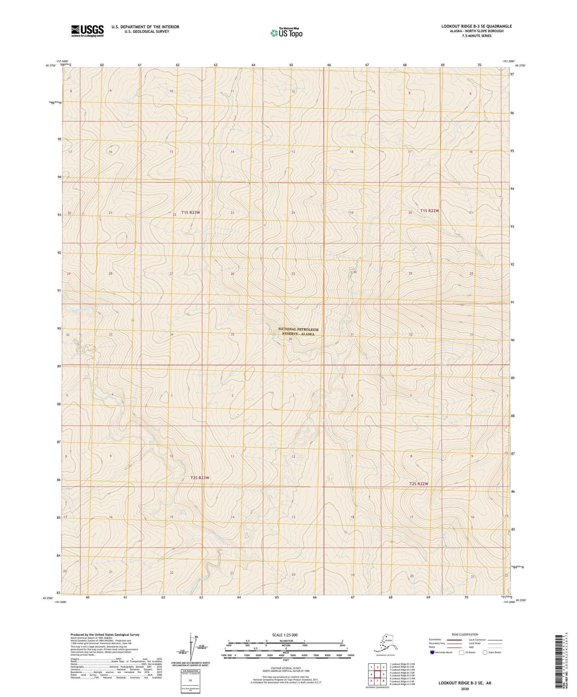 Lookout Ridge B-3 SE Alaska US Topo Map – MyTopo Map Store