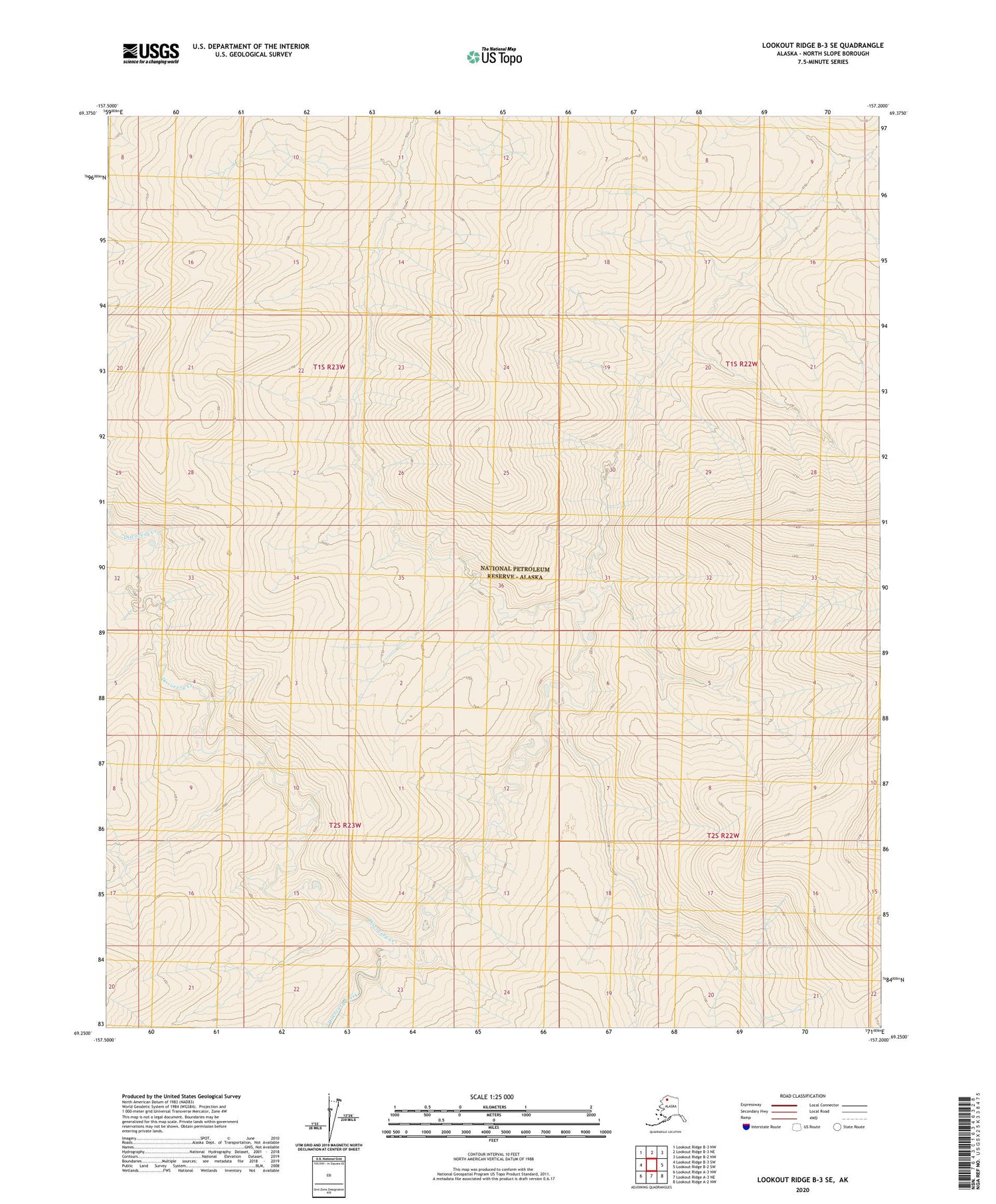 Lookout Ridge B-3 SE Alaska US Topo Map Image