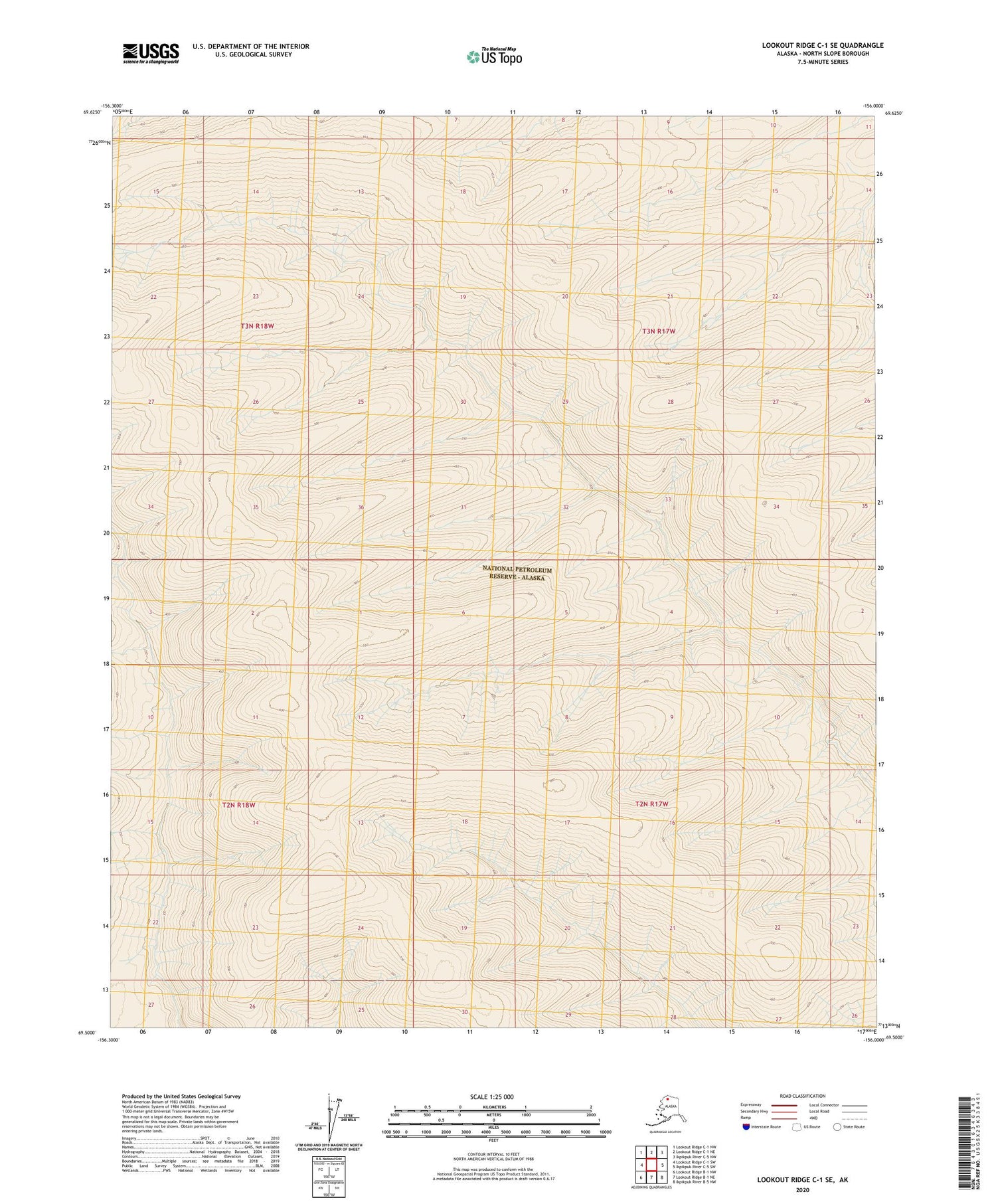 Lookout Ridge C-1 SE Alaska US Topo Map Image