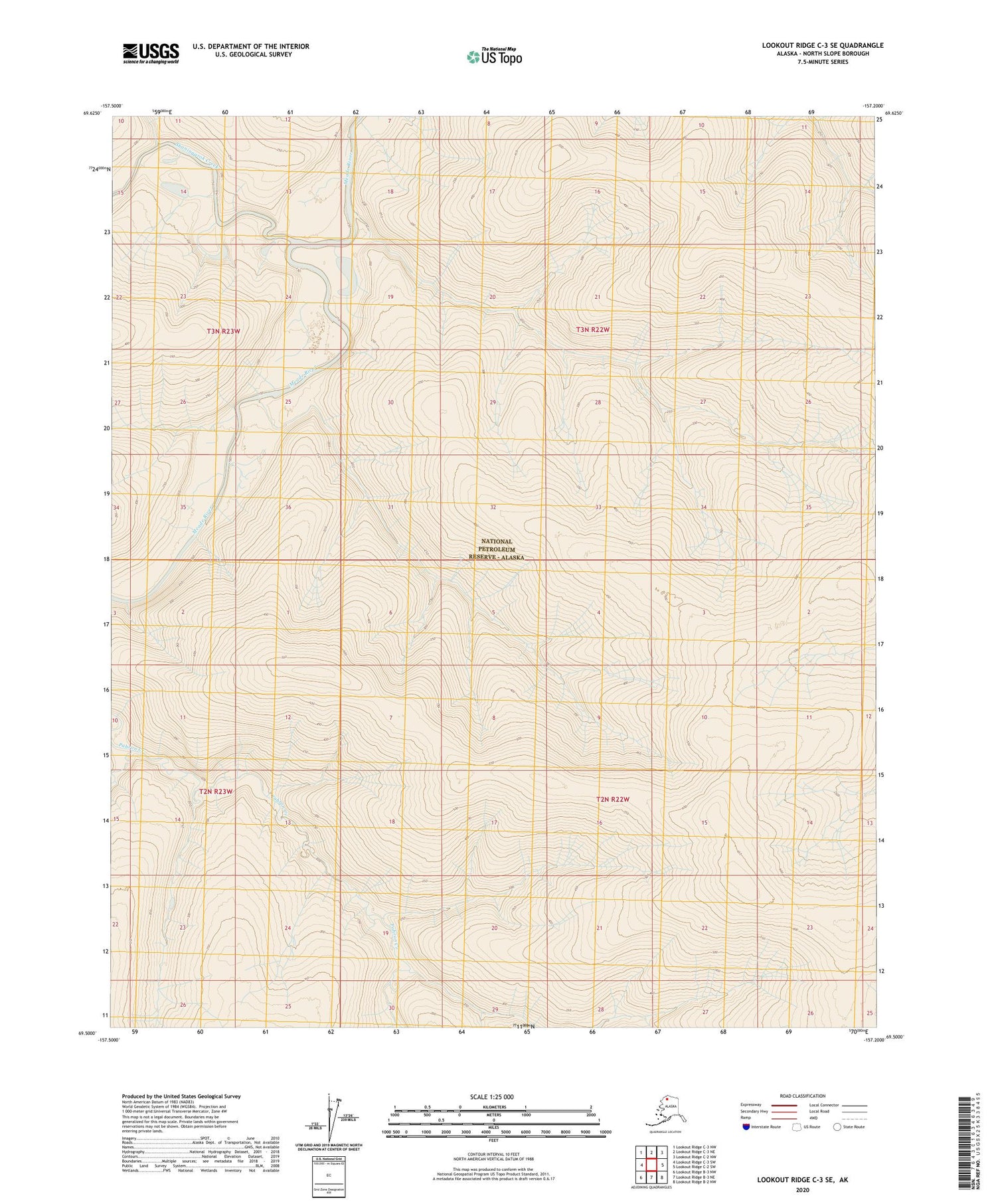 Lookout Ridge C-3 SE Alaska US Topo Map Image