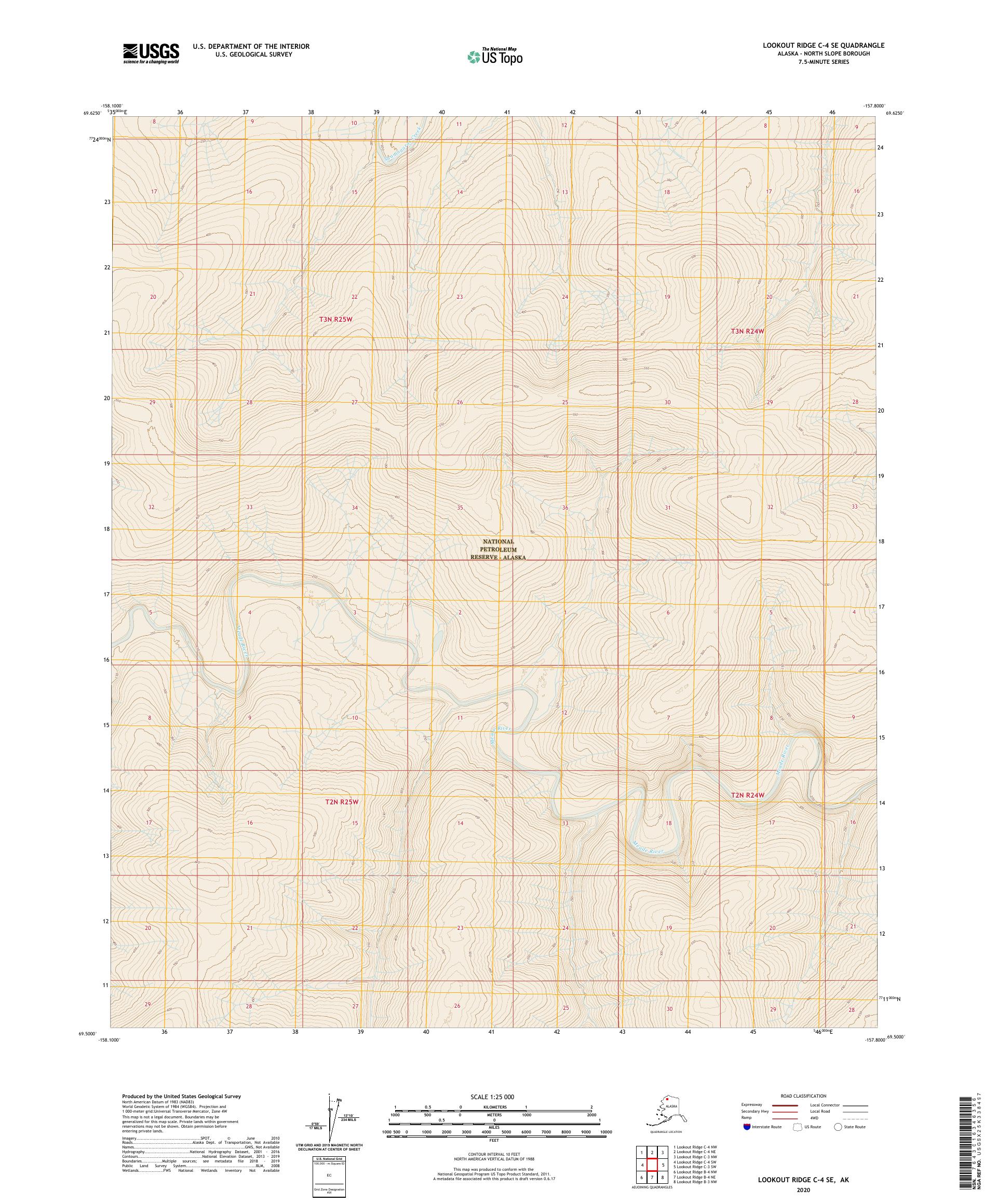 Lookout Ridge C-4 SE Alaska US Topo Map – MyTopo Map Store