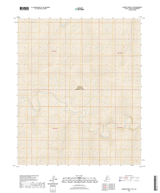 Lookout Ridge C-4 SE Alaska US Topo Map Image