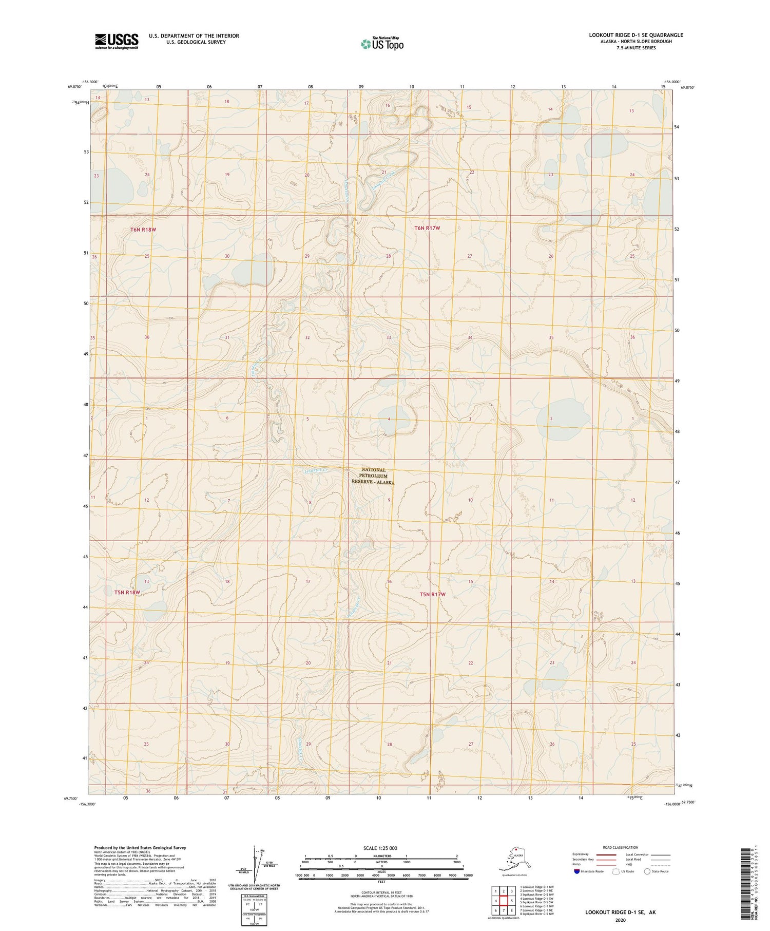 Lookout Ridge D-1 SE Alaska US Topo Map Image
