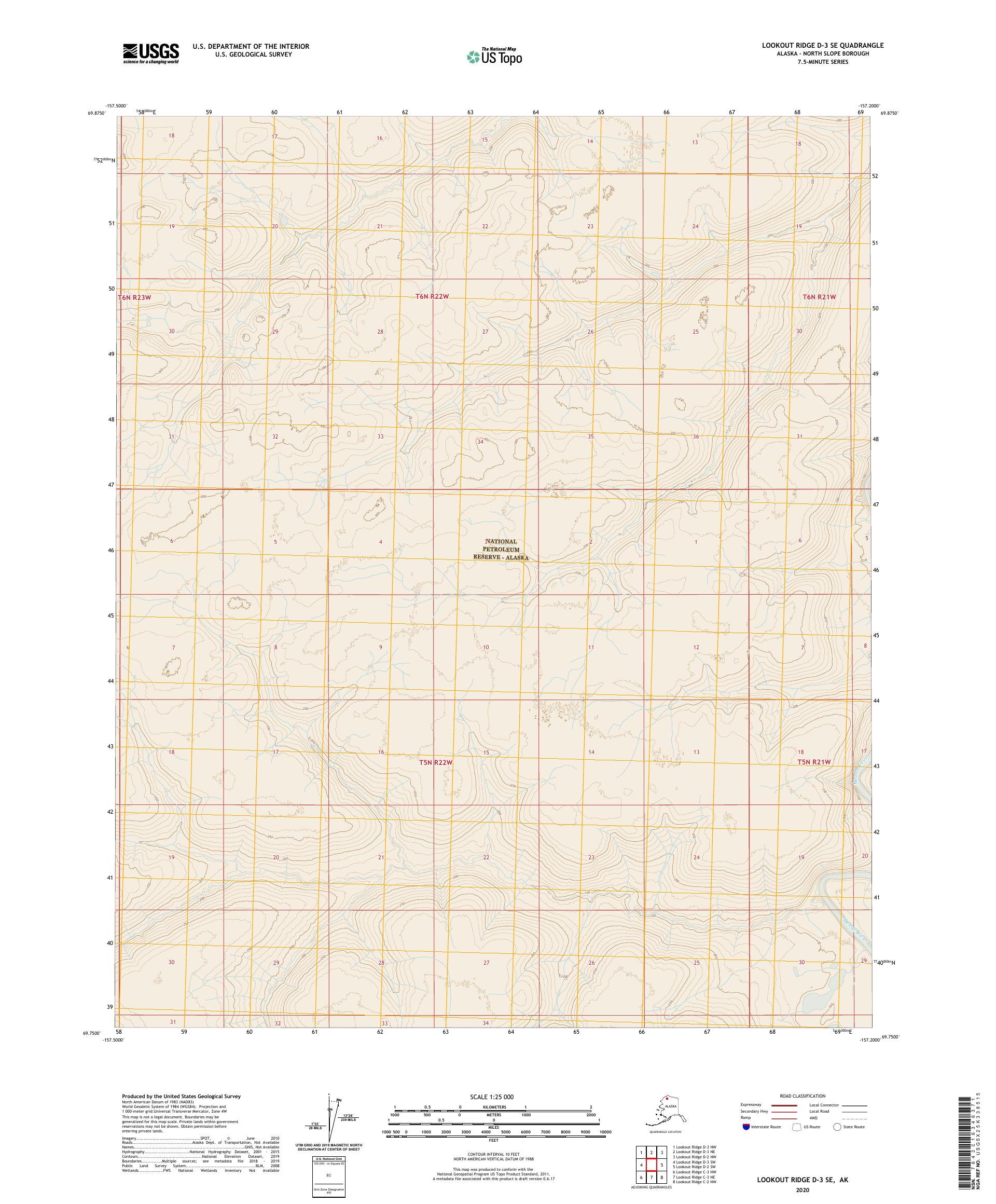 Lookout Ridge D-3 SE Alaska US Topo Map – MyTopo Map Store