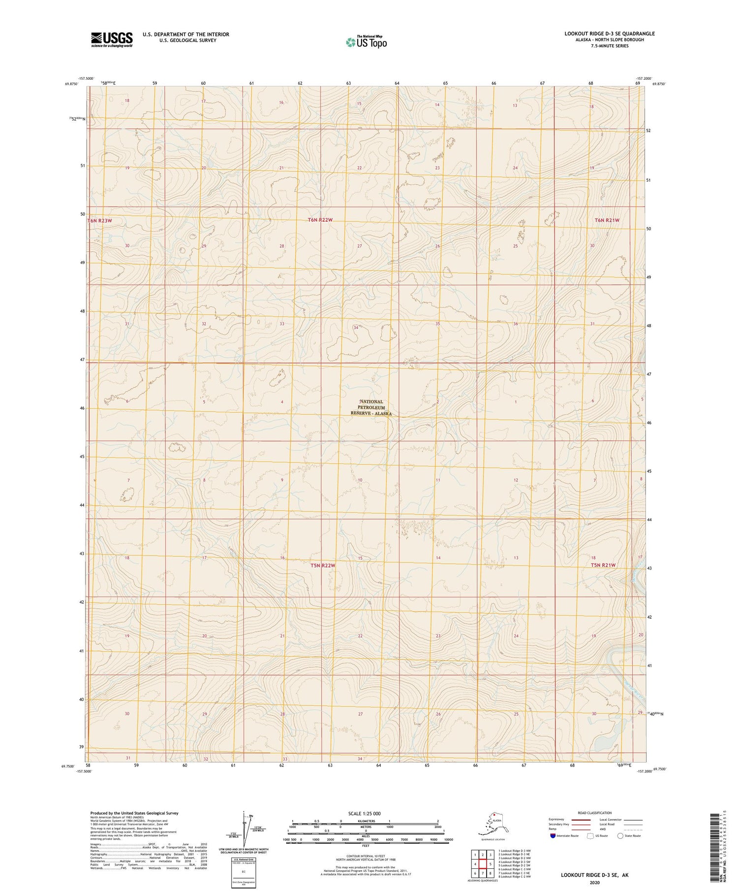 Lookout Ridge D-3 SE Alaska US Topo Map Image
