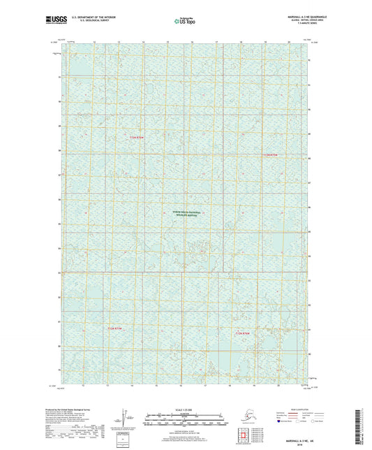 Marshall A-3 NE Alaska US Topo Map Image