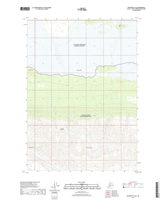 McCarthy A-4 SE Alaska US Topo Map Image