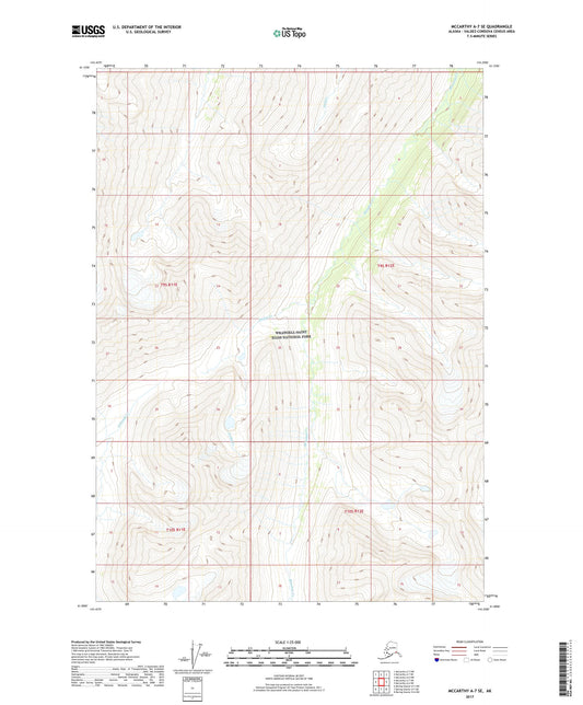 McCarthy A-7 SE Alaska US Topo Map Image
