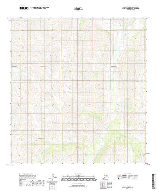 McGrath B-2 SE Alaska US Topo Map Image