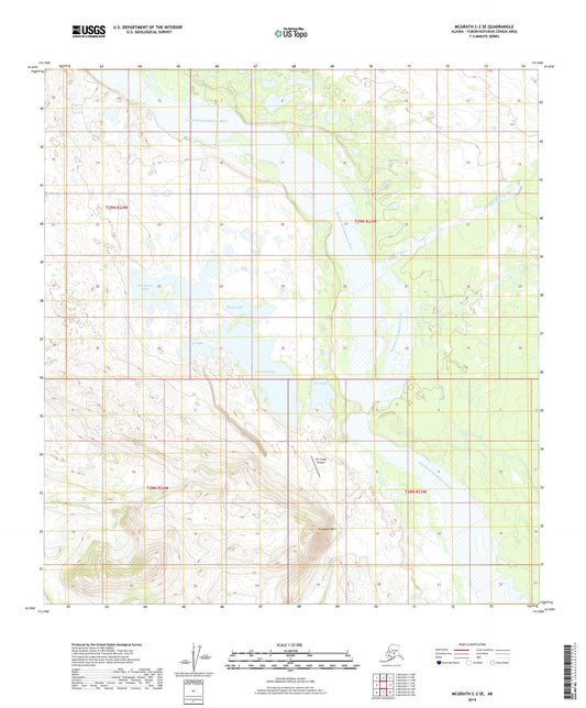 McGrath C-2 SE Alaska US Topo Map Image