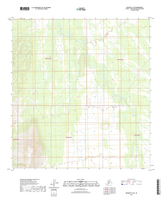 McGrath C-4 SE Alaska US Topo Map Image