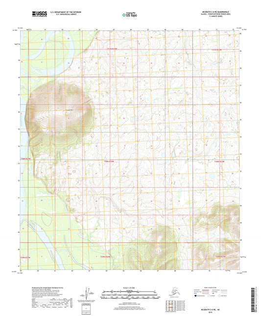 McGrath C-6 NE Alaska US Topo Map Image